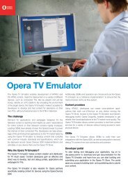 Opera TV Emulator