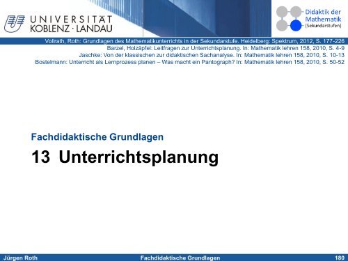 Fachdidaktische Grundlagen - Didaktik der Mathematik ...