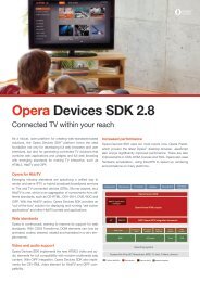 Opera Devices SDK 2.8