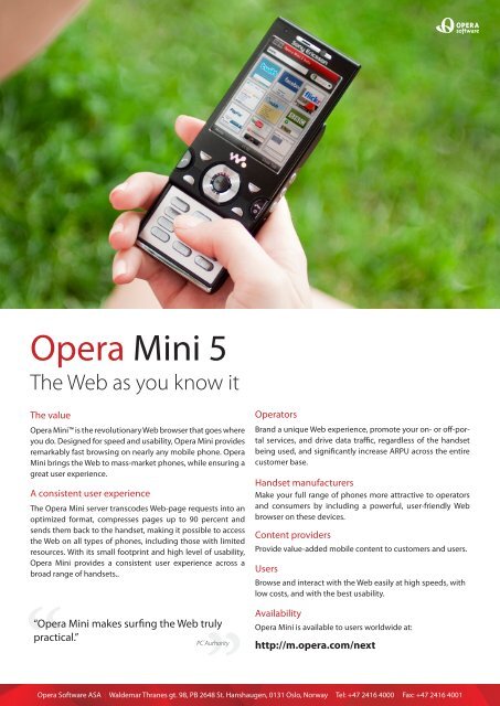 Opera Mini 5
