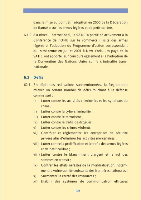 Plan Stratégique Indicatif de l'Organe (SIPO)