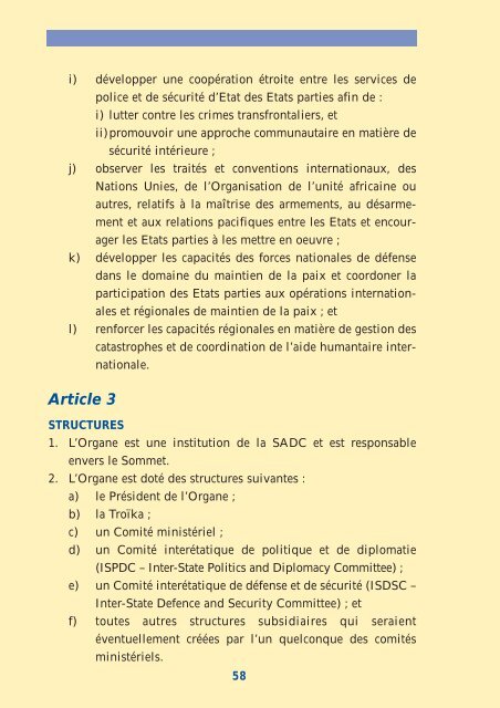 Plan Stratégique Indicatif de l'Organe (SIPO)