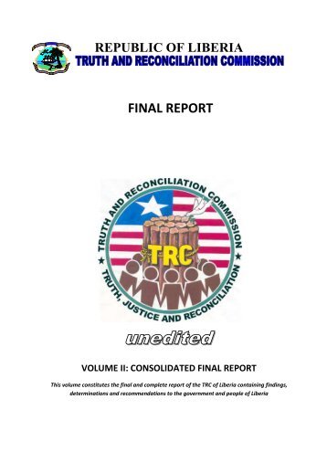TRC final report - Truth and Reconciliation Commission of Liberia