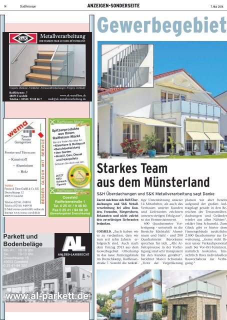 StadtAnzeiger Coesfeld kw 19 2014