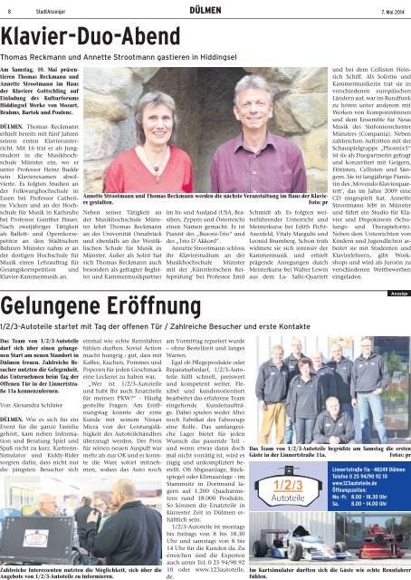 StadtAnzeiger Dülmen kw 19 2014