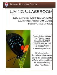 30-Week Homeschool Curriculum - Deering Estate at Cutler