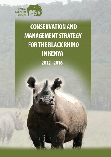 conservation and management strategy for the black rhino in kenya