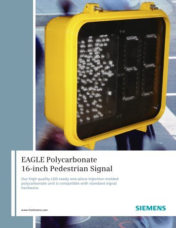 EAGLE Polycarbonate 16-inch Pedestrian Signal - Temple, Inc.