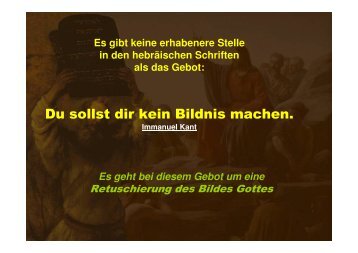 Du sollst dir kein Bildnis machen. - Bibelgemeinde-Bremen