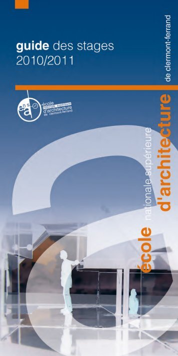 guide des stages - Ecole Nationale SupÃ©rieure d'Architecture de ...