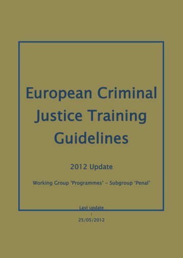 Criminal Law - EJTN