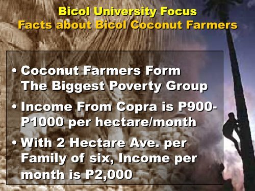 Bicol Integrated Fiber Coconut Processing Project