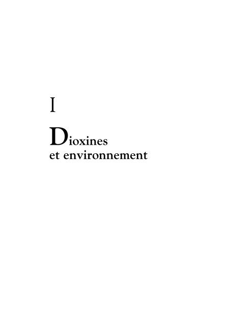 Dioxines et environnement - Lara