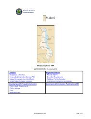 MALAWI - FAA