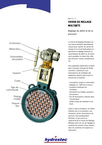 Vanne de Reglage Multijets - hydrostec