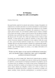 El Muladar, un lugar de culto (restringido) - Aceites Toledo SA