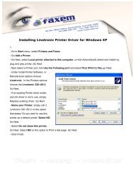 Installing Linotronic Printer Driver for Windows XP - Faxem