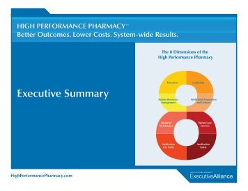 Executive Summary - High Performance Pharmacy