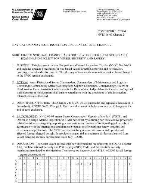 NVIC 06-03 Change 2 - DoD Consent Banner - U.S. Coast Guard
