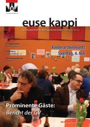 Prominente GÃ¤ste: Bericht der GVS. 4 - euse-kappi.ch