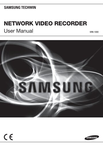 NETWORK VIDEO RECORDER - Samsung