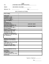 Foreign National Information Form Page 1 Or Ds 2019
