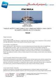 Pogledajte cenovnik u pdf formatu - TuristiÄka agencija SAB ...