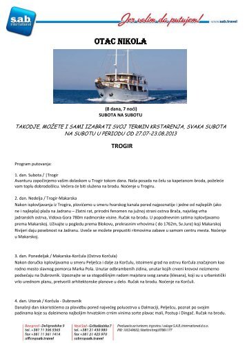 Pogledajte cenovnik u pdf formatu - TuristiÄka agencija SAB ...