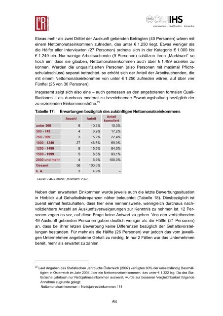 Mismatch-Arbeitslosigkeit in OberÃ¶sterreich - L&R Sozialforschung