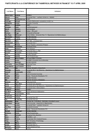 Liste des participants au 10-04-2009 - Cermics - ENPC