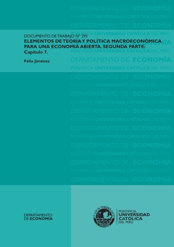 Elementos de teorÃ­a y polÃ­tica macroeconÃ³mica para una economÃ­a ...