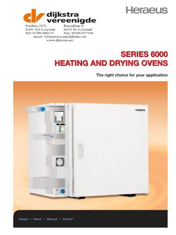 series 6000 heating and drying ovens series 6000 heating and ...