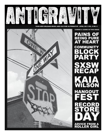 April 2011 (PDF) - Antigravity Magazine
