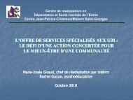 l'offre de services spÃ©cialisÃ©s aux udi - Association des intervenants ...
