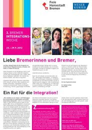 Liebe Bremerinnen und Bremer, - Frauen in Arbeit und Wirtschaft