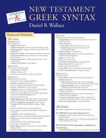 GREEK SYNTAX