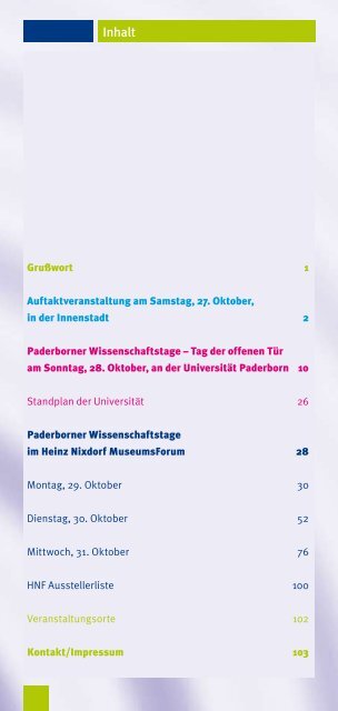 Programmheft - Universität Paderborn