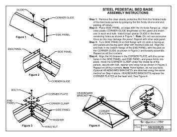 99300826 STEEL PEDESTAL BED BASE - Bowles Mattress Company