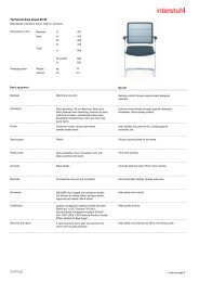 Technical data sheet E - Interstuhl