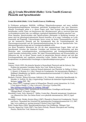 Livia Tonelli - Deutsche Sprachwissenschaft in Italien