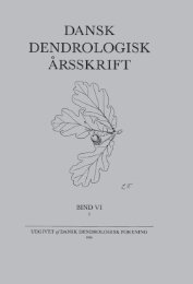indhold - Dansk Dendrologisk Forening