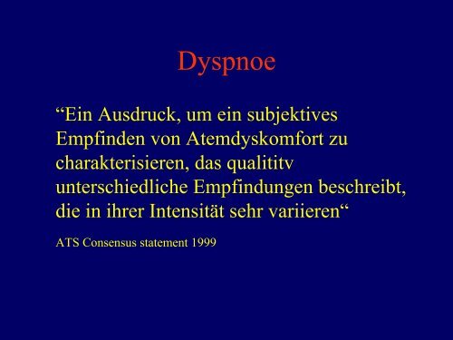 Dyspnoe - St. Elisabethen - Krankenhaus