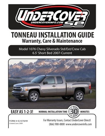 TONNEAU INSTALLATION GUIDE - Undercover