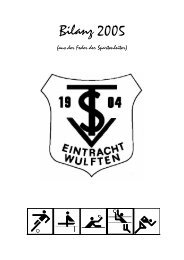 Jahresbericht 2005 - TSV Eintracht Wulften