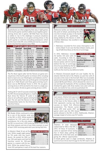 Falcons Weekly Release - Bengals Home