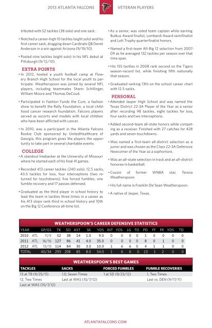 Falcons Weekly Release - Bengals Home