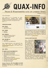 Neues & Wissenswertes rund um unseren Verein - QUAX-Flieger