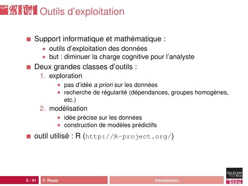 Analyse exploratoire de donnÃ©es - Fabrice Rossi