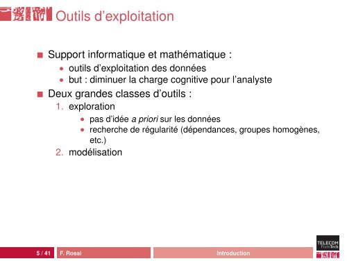 Analyse exploratoire de donnÃ©es - Fabrice Rossi