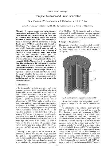 Compact Nanosecond Pulse Generator